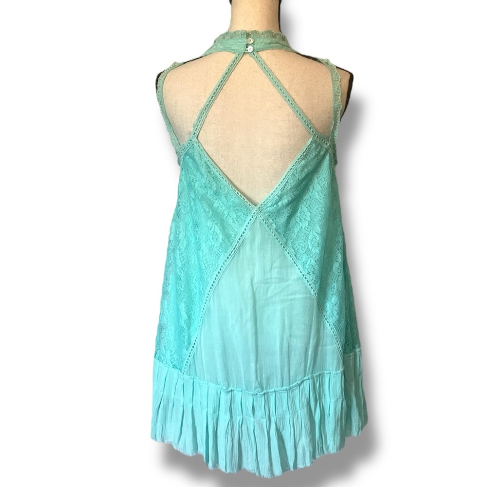 Free People Aqua lace dress - Picture 11 of 16